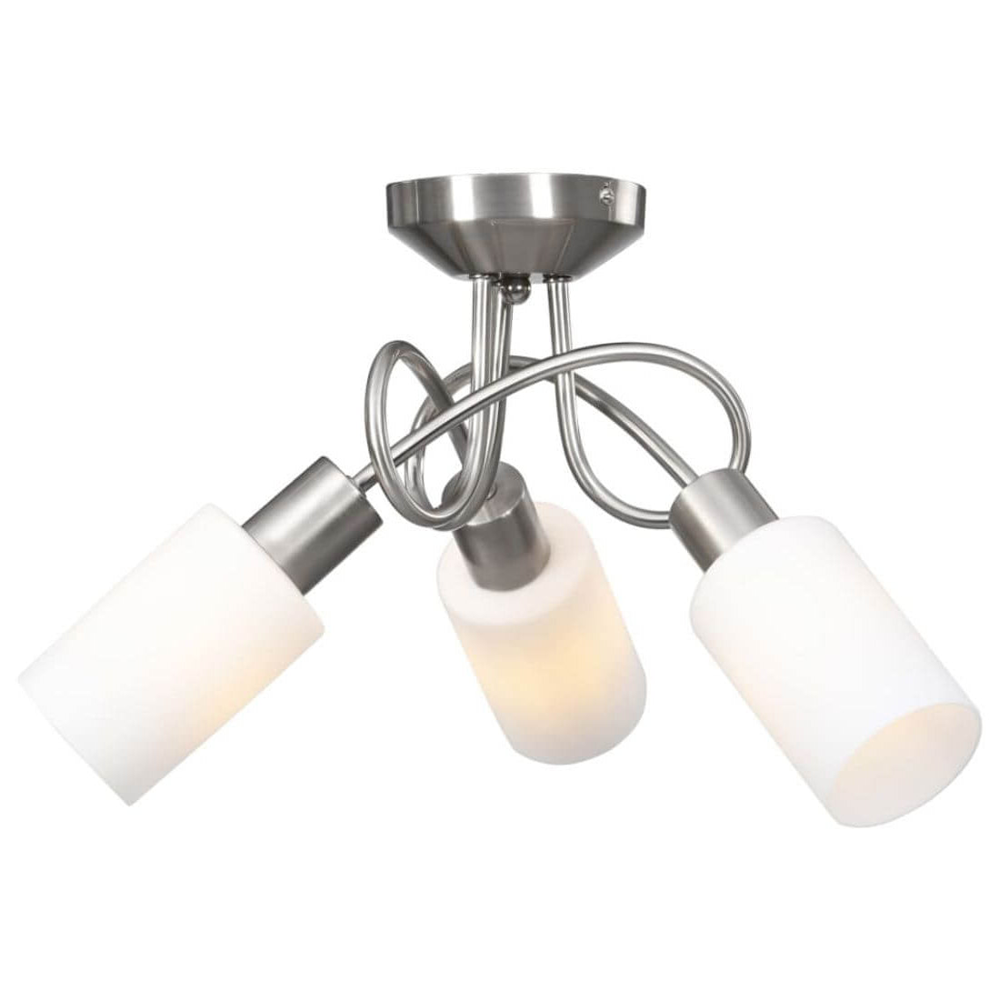 Modern White Ceramic Cone Shades Minimalist Ceiling Light